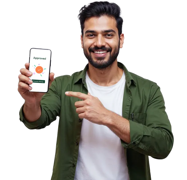 Loanify Finance customer using the app on a phone